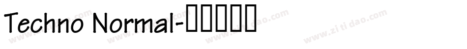 Techno Normal字体转换